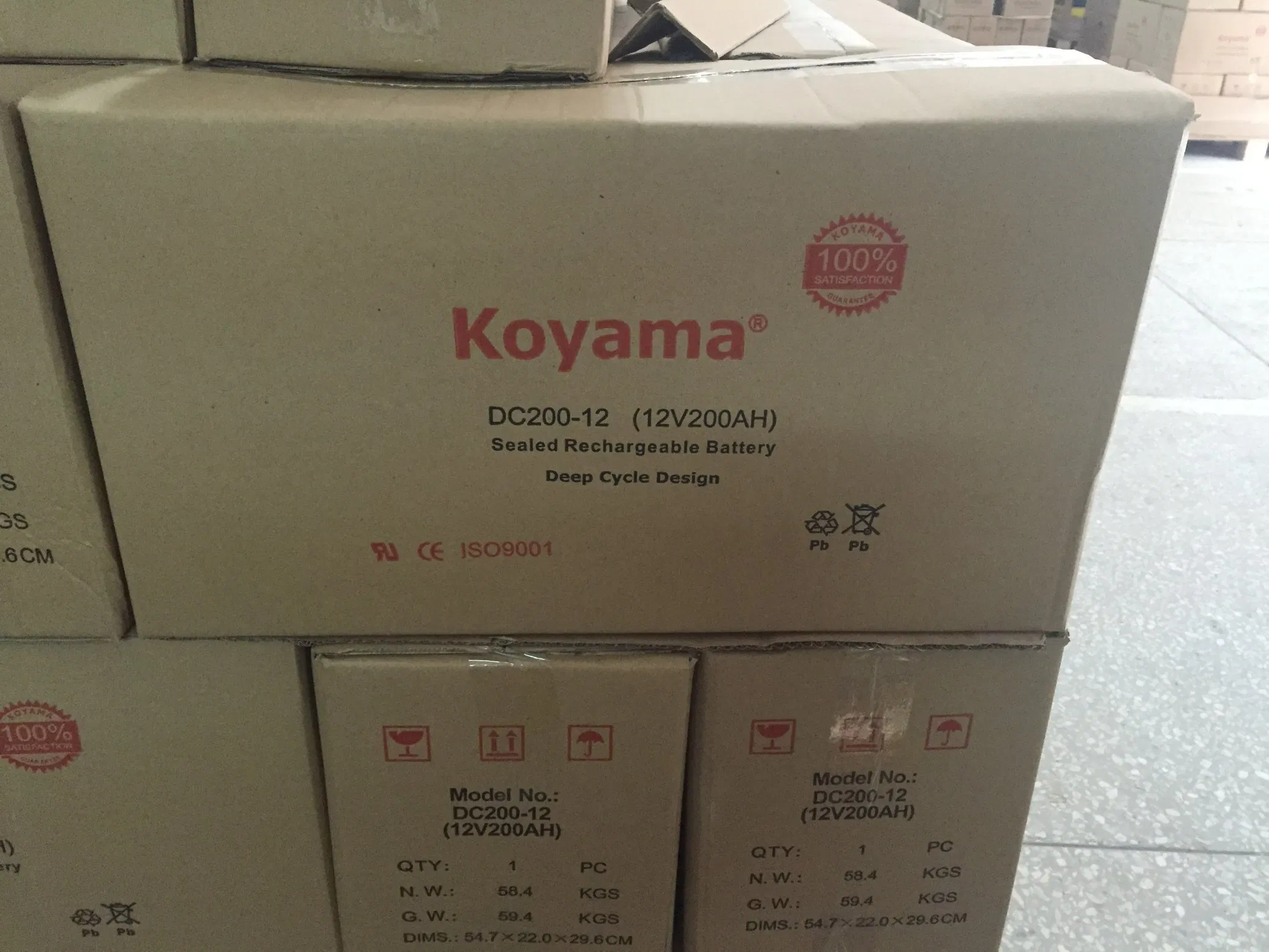 Koyama 12V 200ah Deep Cycle Battery for Solar/Wind Power off-Grid Solutions