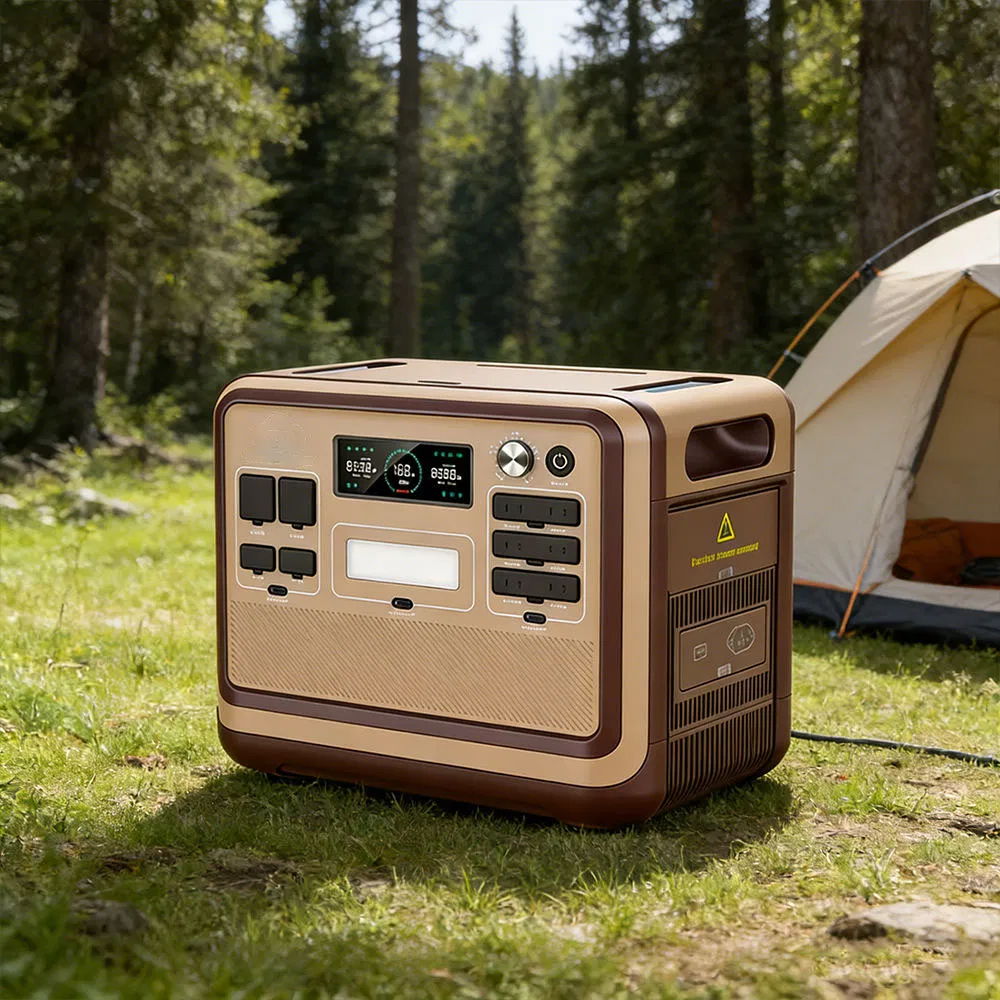Manufacturers Customized Standby Camping Outdoor 2400W Portable Power Station Emergency Energy Storage Supply Solar Storage Generator Lithium Ion Battery