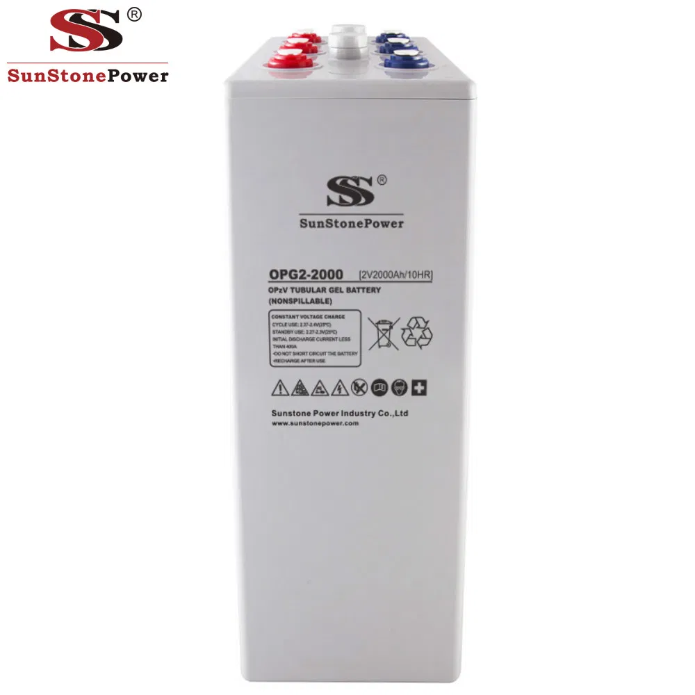 Deep Cycle Solar Storage 2V 2000ah Tubular Gel Opzv Battery VRLA Lead Acid