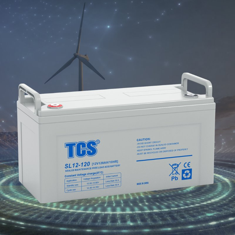 Tcs SL12-120 12 Volt 120ah SLA AGM UPS and Non Spillable Sealed Rechargeable Lead Acid Battery 12V