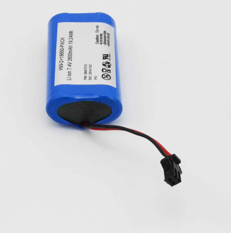 Rechargeable Battery 18650 2s1p 3.7V 7.4V 11.1V 14.8V 2200/4400/8800mAh Lithium Ion Battery Pack for Bluetooth Speakers/Solar Lighting/RC Toys/Portable Power