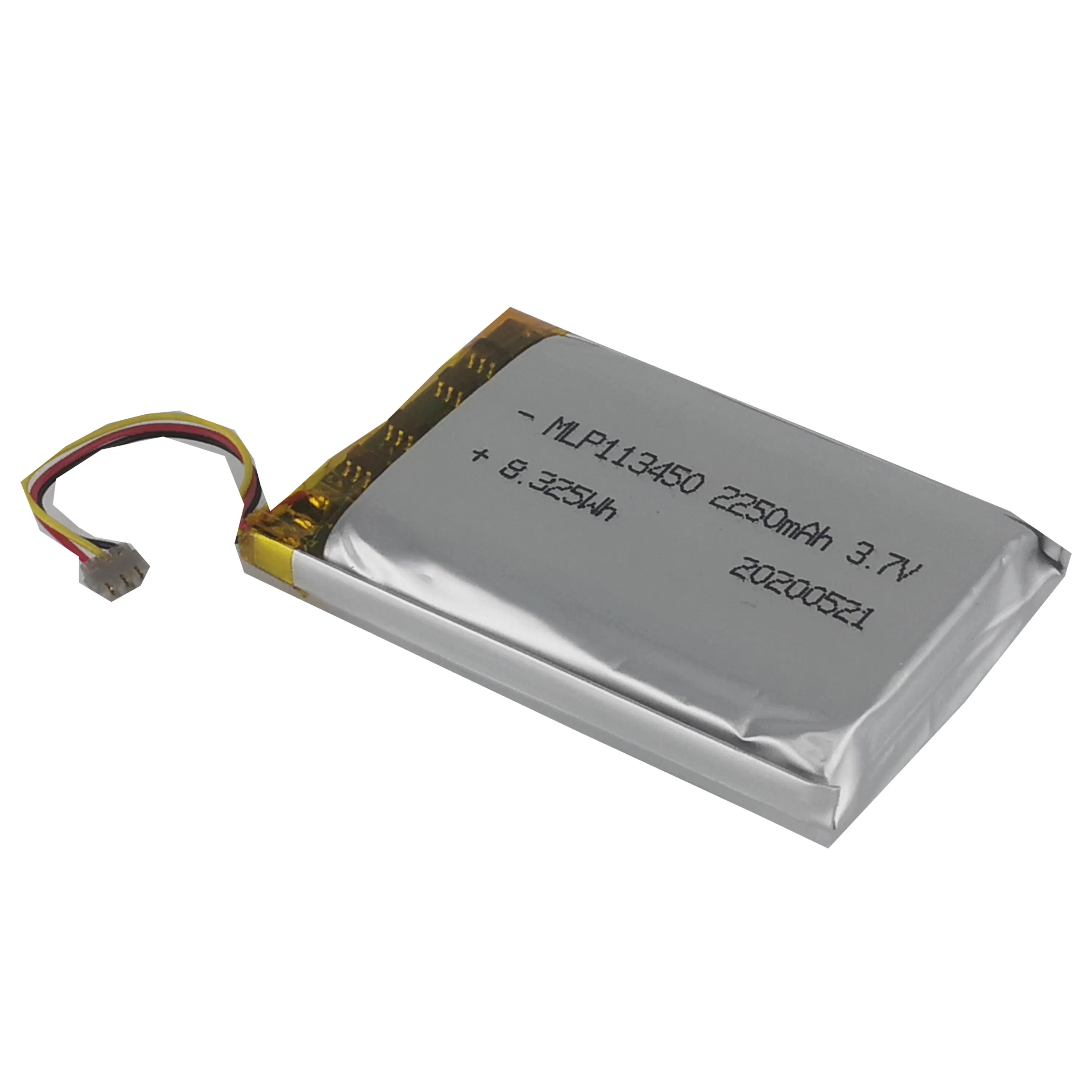 High Quality 3.7V 2250mAh Lithium Polymer Battery 113450 Rechargeable Lithium Battery for Power Portable Exchange Devices Power Tools with RoHS Ce Un38.3
