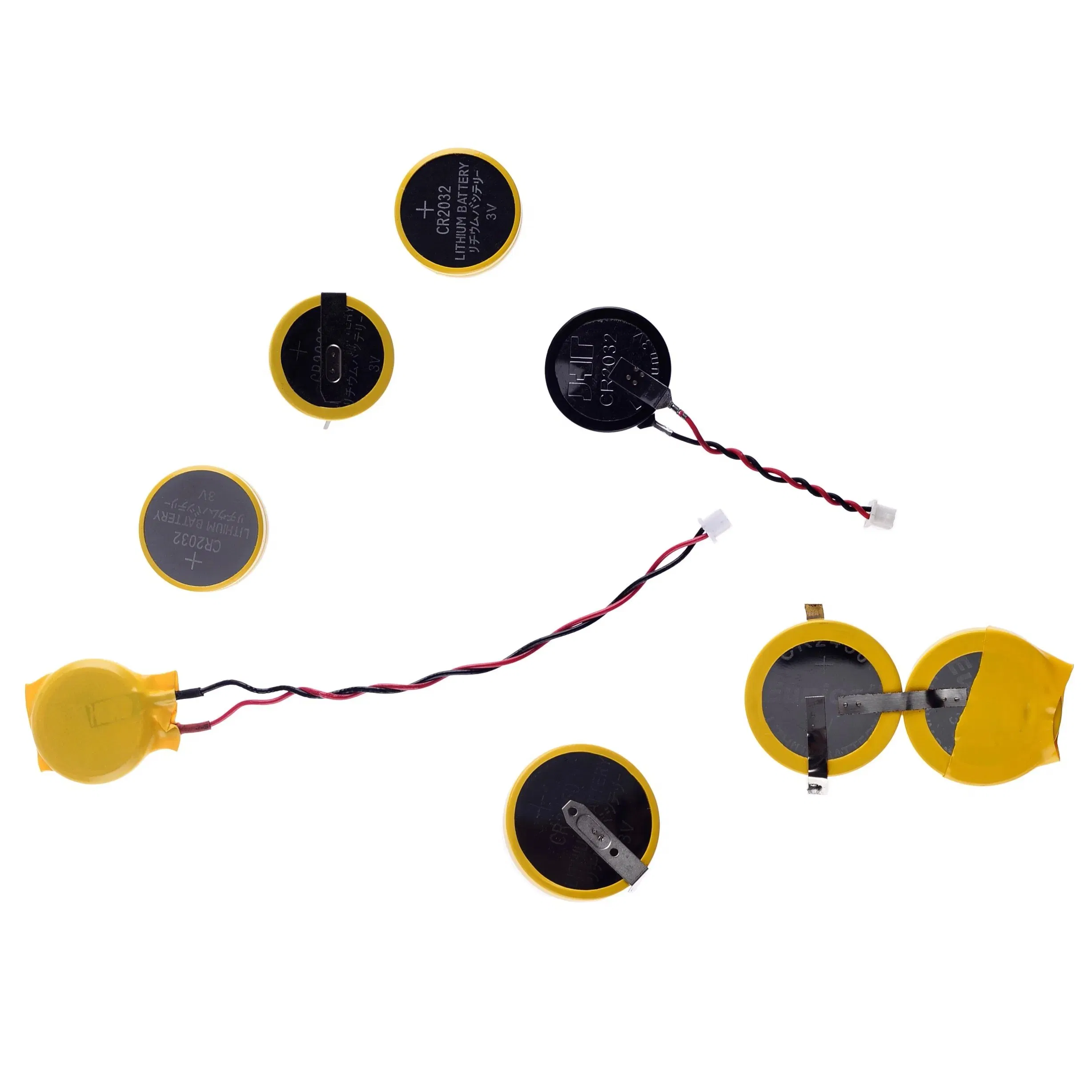 Great Quality Cr2430 Coin Cell Battery Non Rechargeable with Wire and Connector