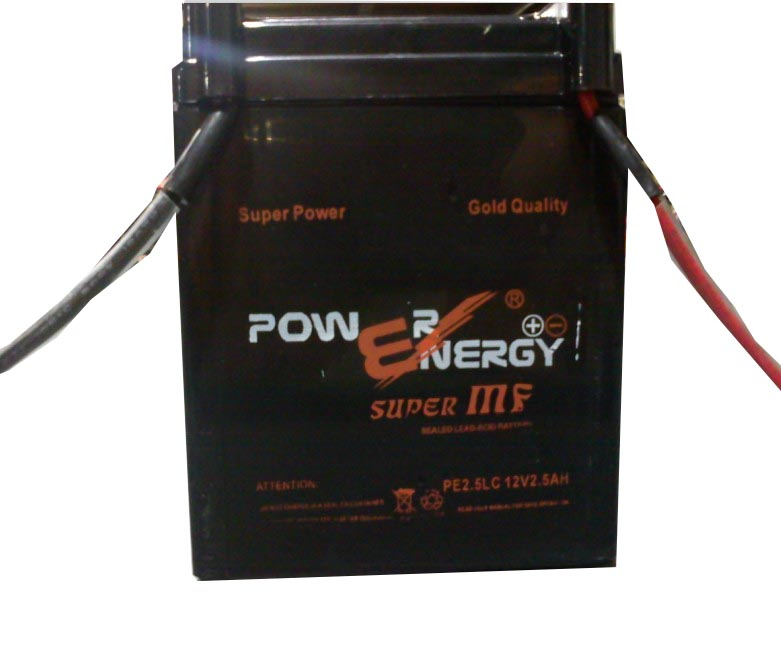 PE2.5-BS 12V2.5ah VRLA Maintenance Free Sealed Lead Acid Motorcycle Battery Widely Applied to ATV, Jet Ski, Motorcycle, Snowmobile, Lawn &amp; Garden Battery
