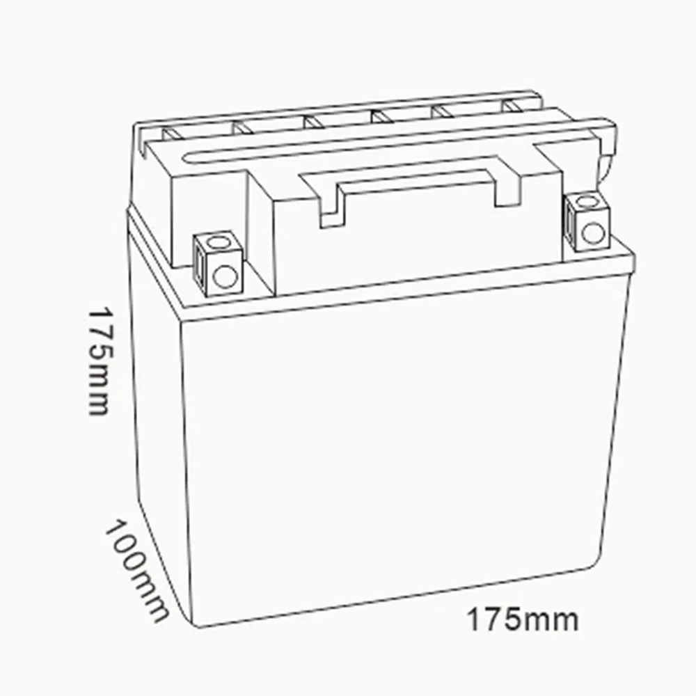 Mhb Yb16cl-B Lead Acid 12V 16ah Motorcycle Dry Charged Battery