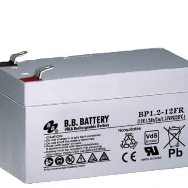 B. B. Series Bp1.2-12fr 12V VRLA Rechargeable Battery Non-Spillable Vertical &amp; Horizontal Installation for UPS, Medical Equipment, Securiy Systems