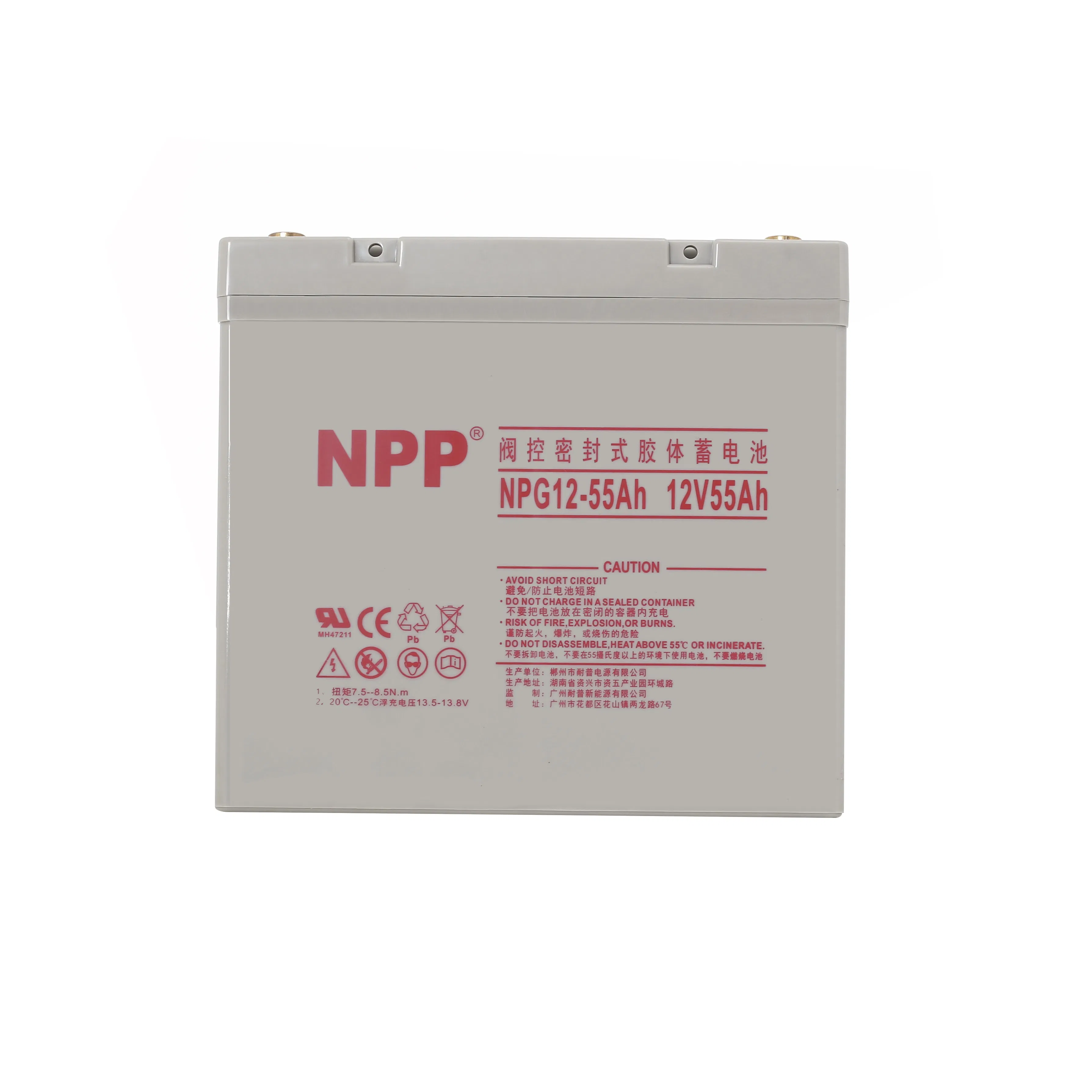 Npp Npg12-50ah 12V 50ah Gel Battery for Emergency Power Backup