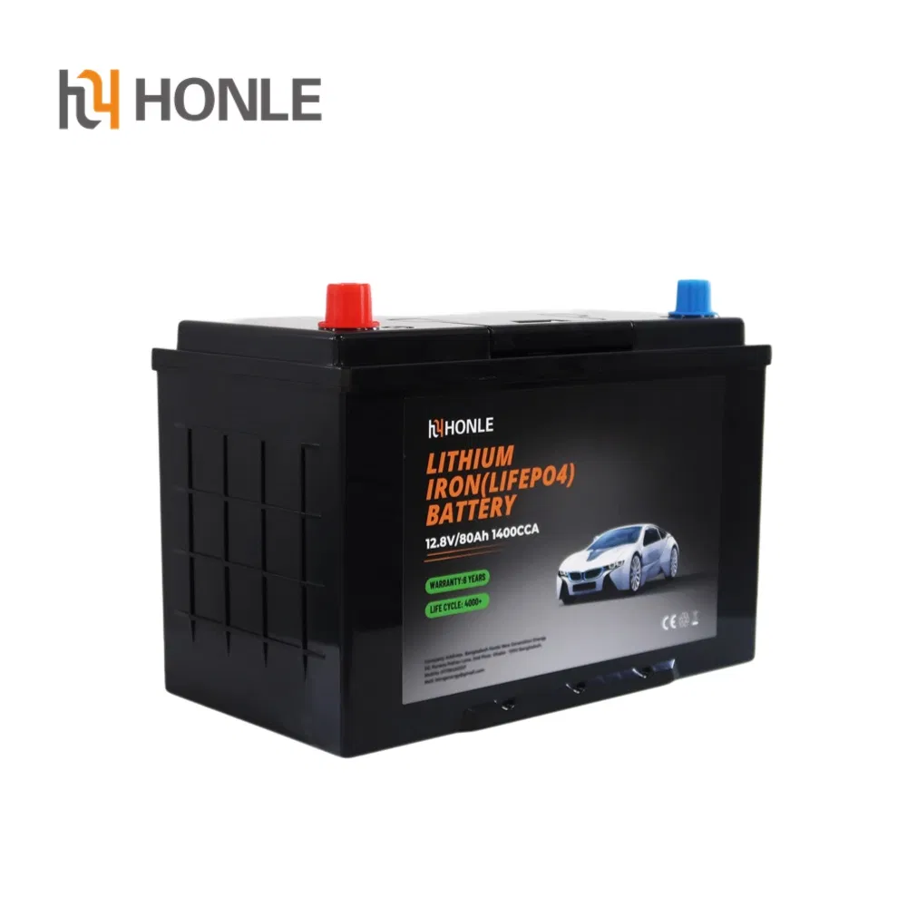 Honle 12.8V 80ah LiFePO4 Battery – Reliable Lithium Ion Solution for Emergency Power Backup and Energy Independence Auto Parts Car Battery