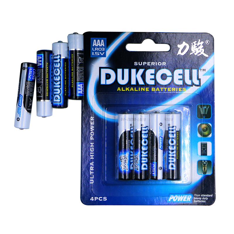 Factory Directly Supply Alkaline Lr03 AAA 1.5V Primary Dry Cell Batteries for Retailing