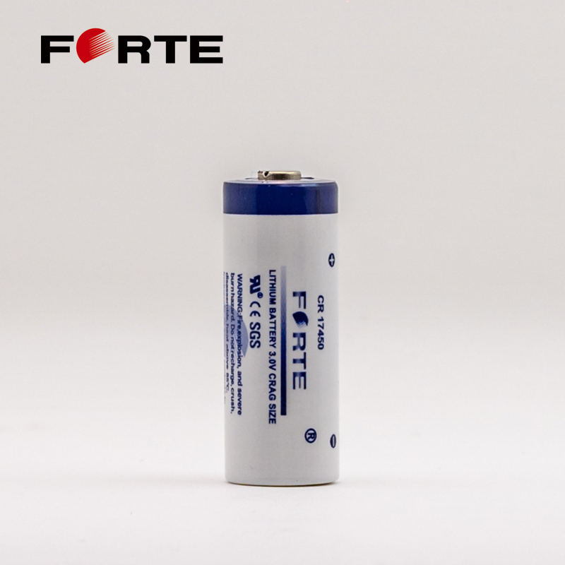 3.0V Non-Rechargeable Primary Lithium Battery Cr17450 Spriral Type Li-Mno2 Disposable Cylindrical Battery for Water Meter