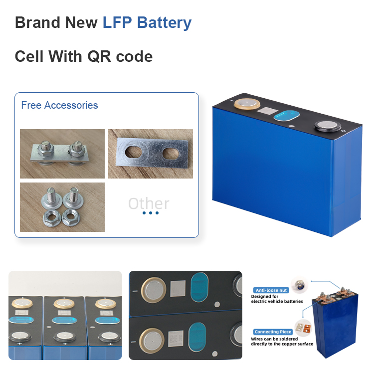 Lithium Ion Rechargeable Battery 3.2V 87ah Lithium Ion Phosphate Battery LiFePO4 Cell for Power Energy