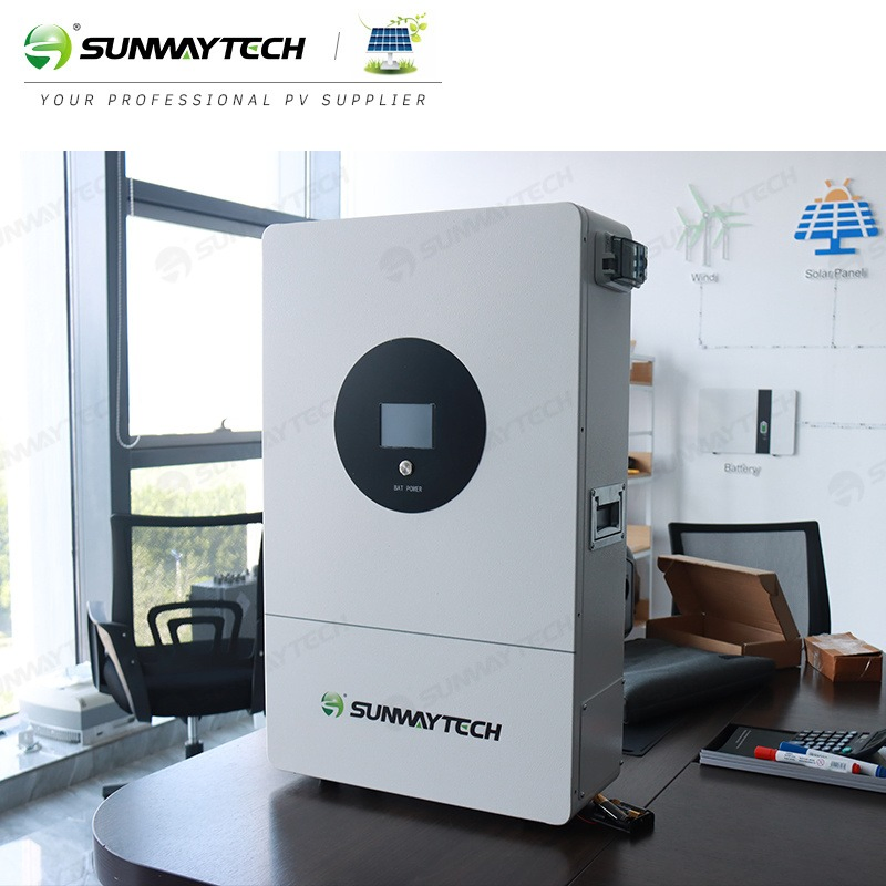 Sw51b100tw2 Sunway 6000+ Cycle Times 51.2V 100ah Battery Rechargeable Lithium Wall Mounted Lithium 5kwh LiFePO4 Batteries