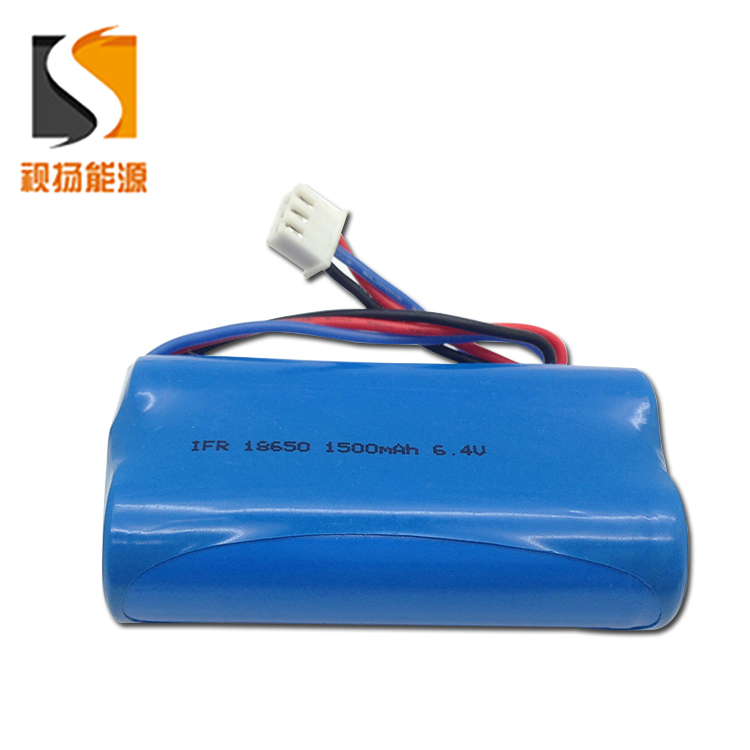 18650 1s2p 6.4V1500mAh Rechargeable Lithium Ion Battery Pack