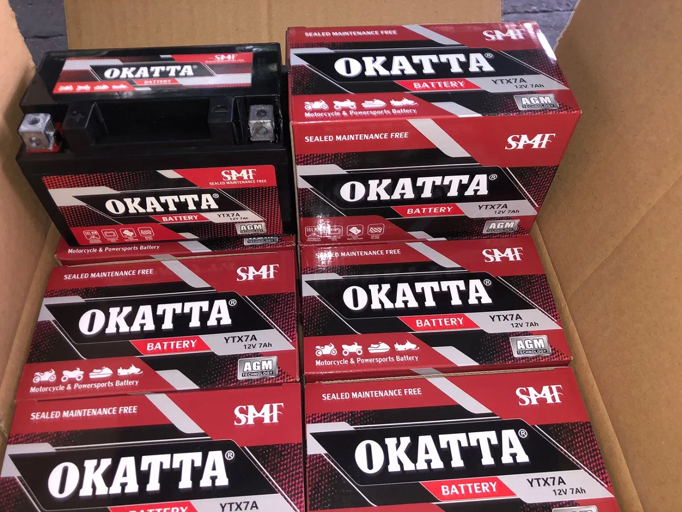Mf Ytx7a Lead Acid AGM Factory Sealed Activated Moto/Motorcycle Battery 12V 7ah