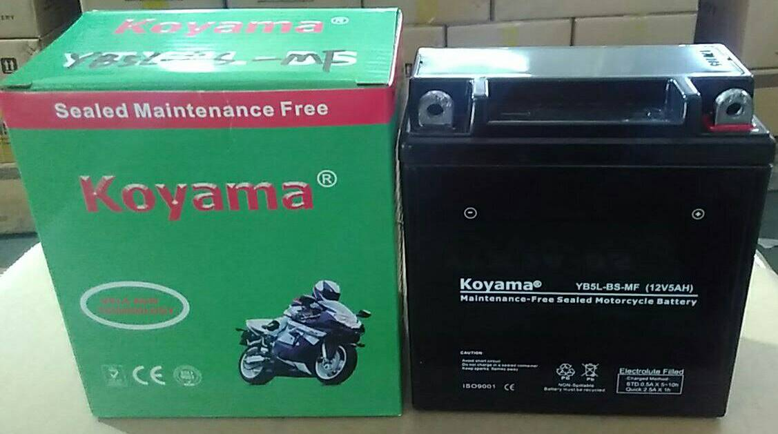 12n5-BS Yb5l-BS 12V 5ah Maintenance Free Mf Motorcycle Battery