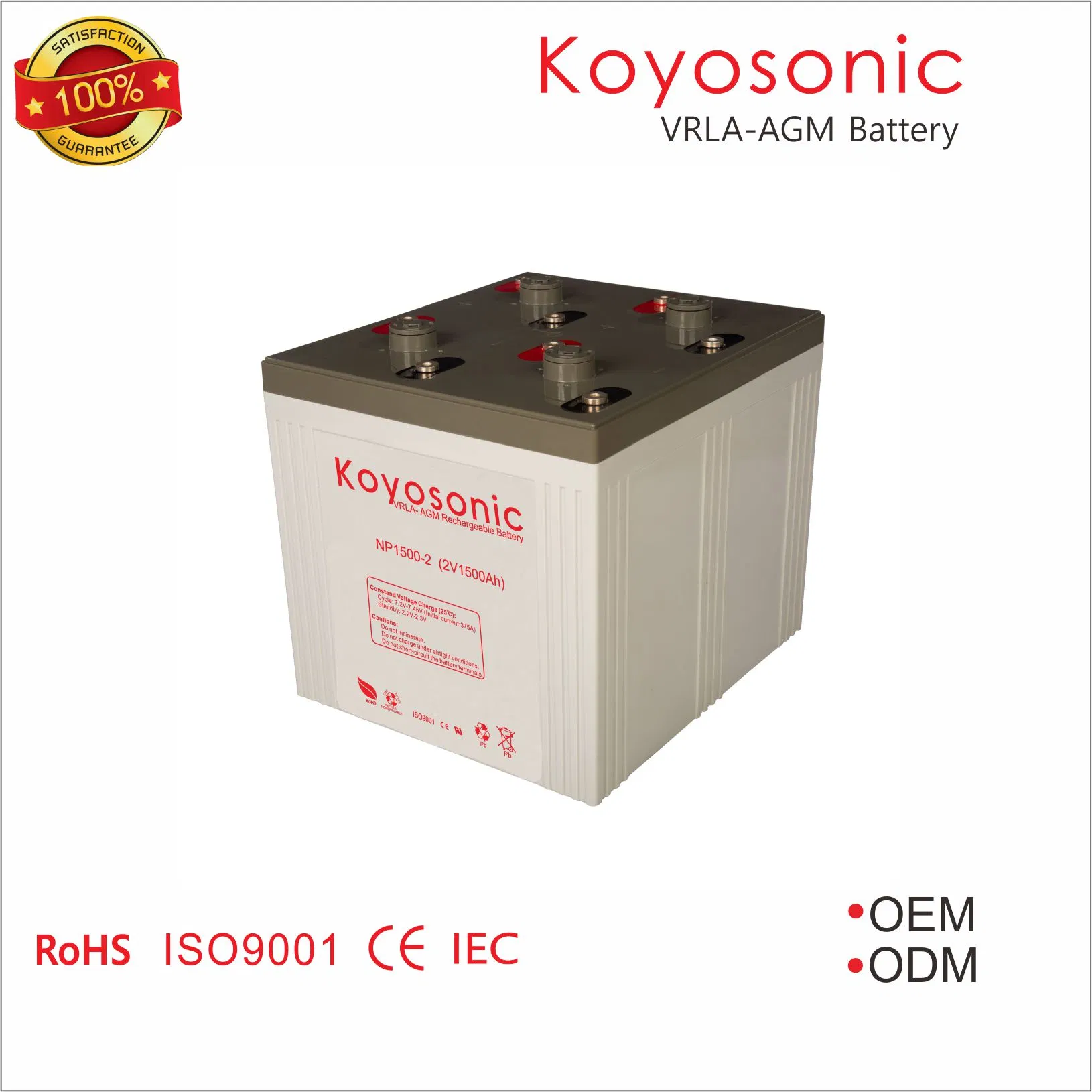 2V 800ah Solar Battery Gel Deep Cycle Battery with 3000 Cycles