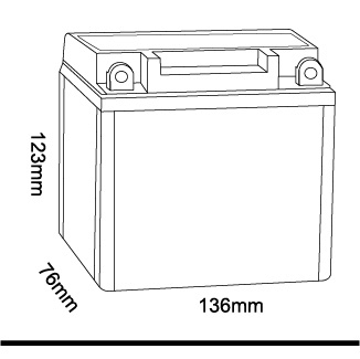TCS Environmentally friendly 12N12C motorcycle batteries for sale For ATV