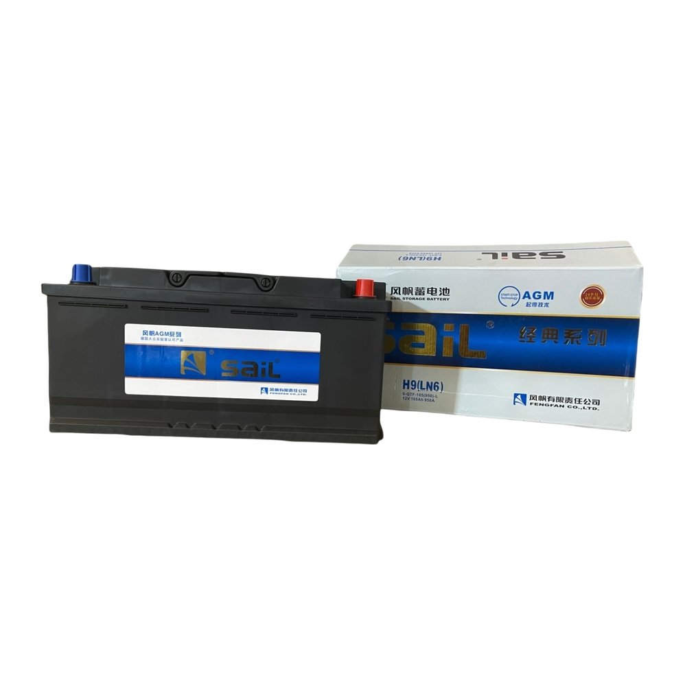 AGM H9 (LN6) 12V105ah Extremely Vibration-Proof Maintenance-Free AGM Start-Stop Car Battery Auto Battery