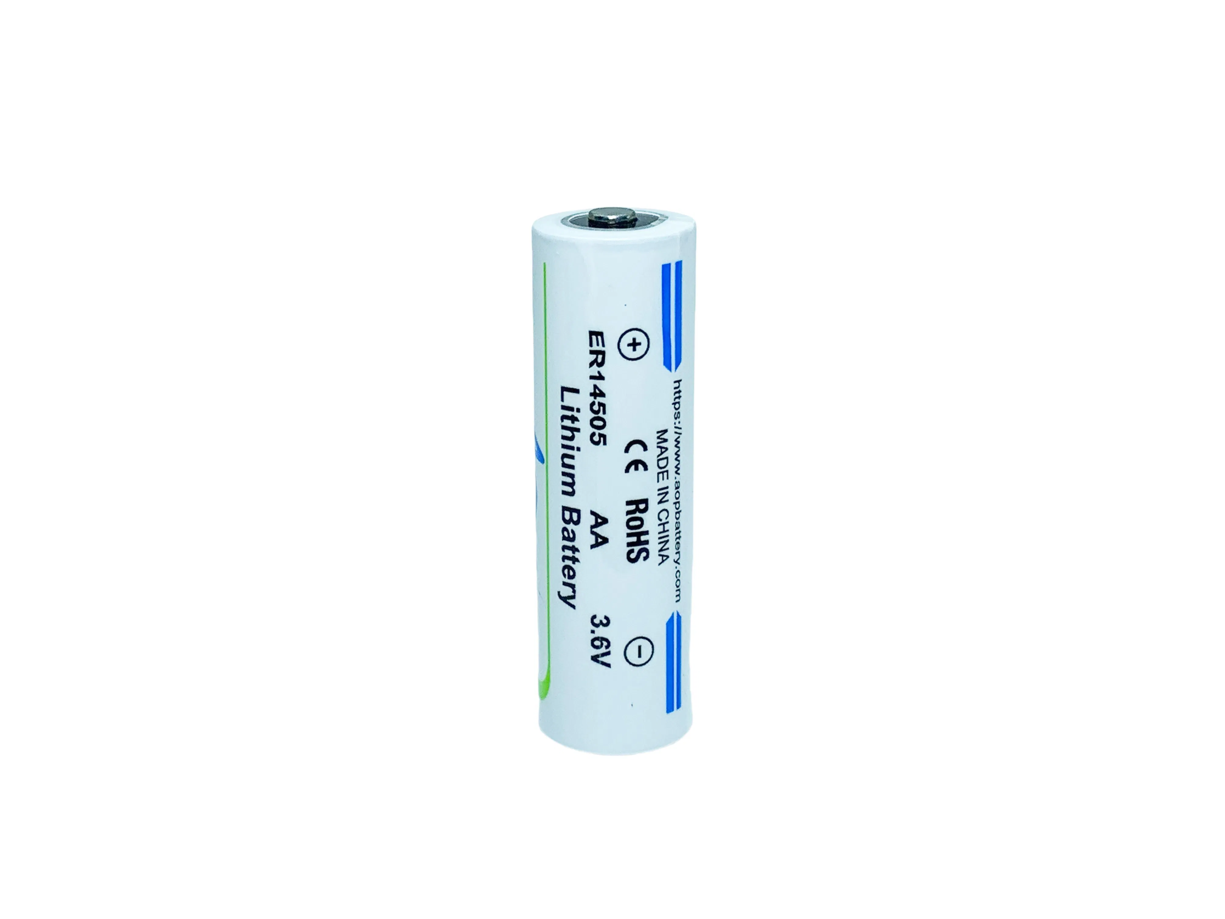 Non Rechargeable Lithium Iron Battery 3.6V 2700mAh Er14505 Primary Lithium Battery