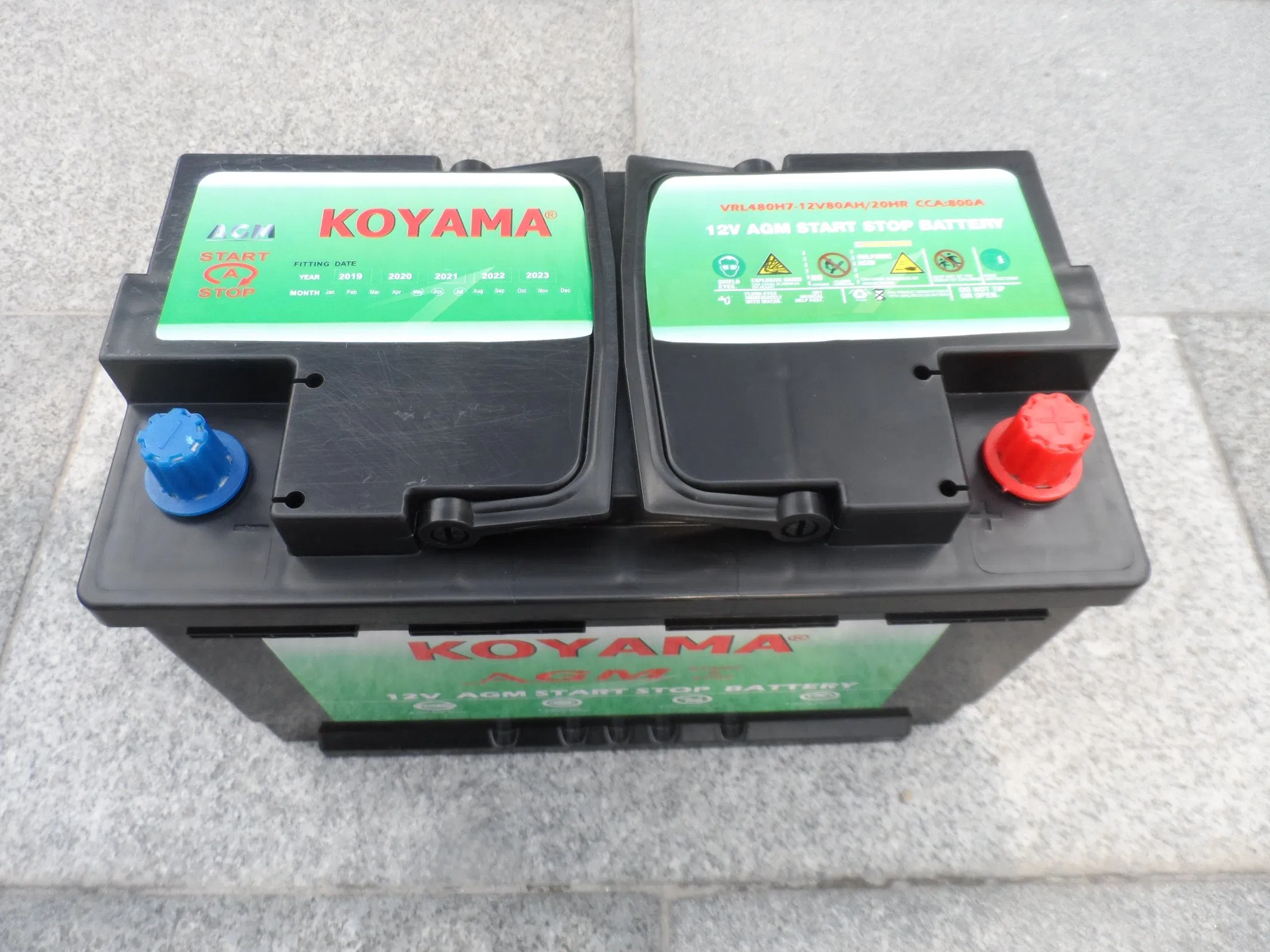 AGM Deep Cycle Battery 6-Qtf-80 (12V80Ah) Start Stop Lead Acid Car Battery