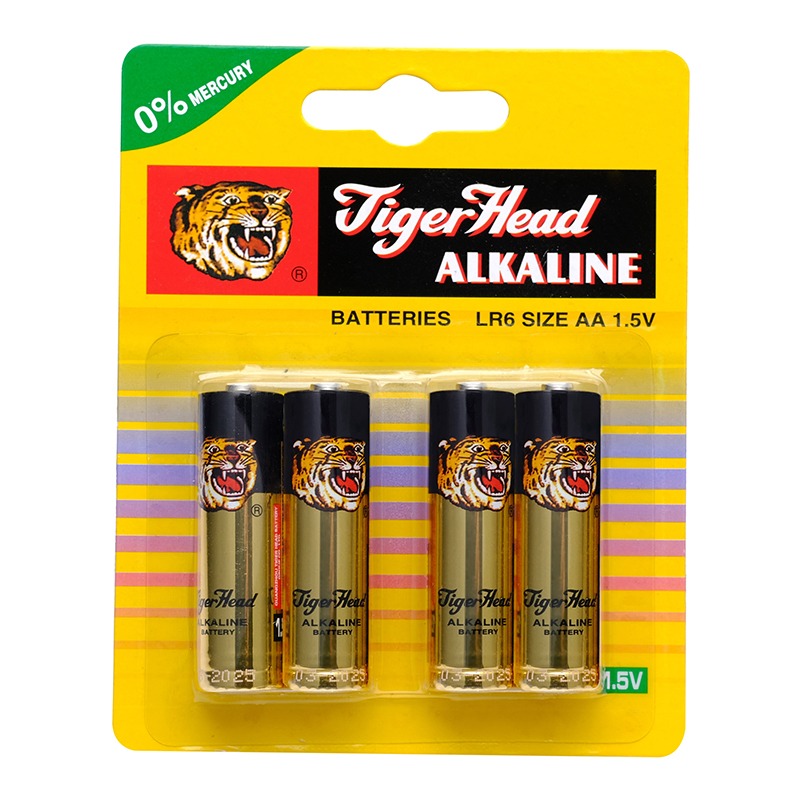 Tiger Head 9V AA Dry 1.5V Cell Lr6 AAA Alkaline Battery for Game Controllers/Toys