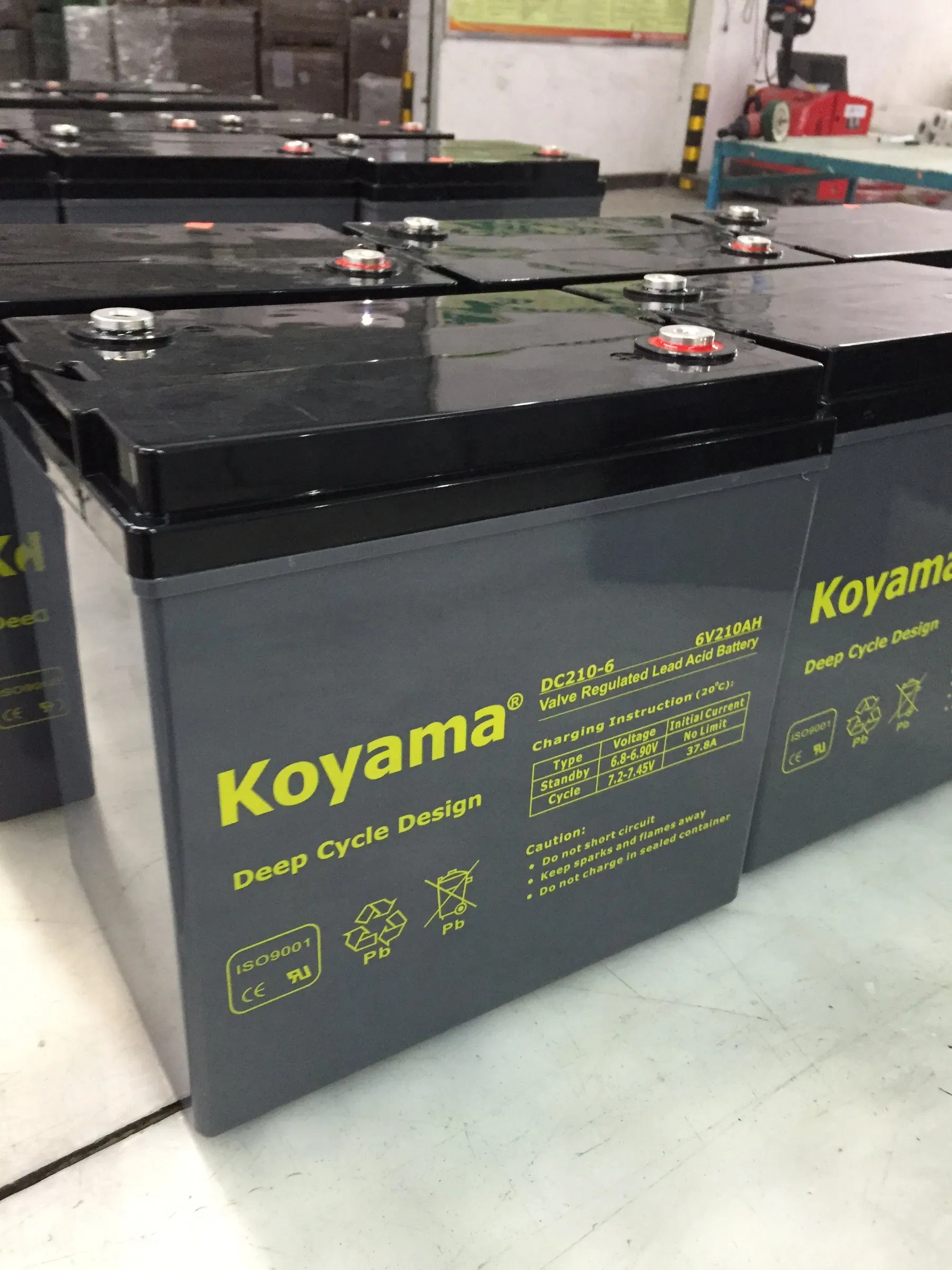 High-Performance 6V 210ah AGM Deep Cycle Battery for Golf Carts