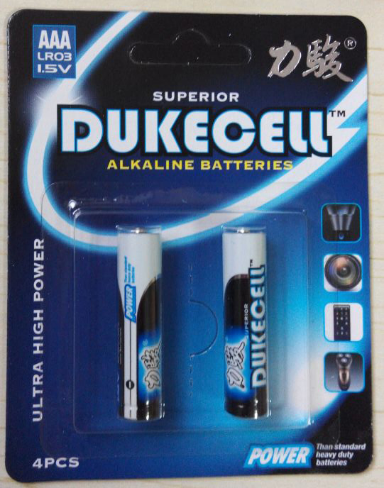 Dukecell Lr6 1.5V Dry Cell Power Flash Pilha AA Torch AAA Alkaline Battery for Toys