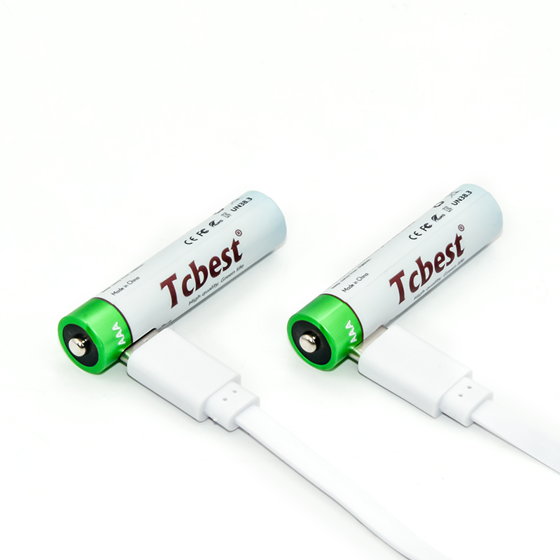 2025 New AAA Rechargeable Battery Use Best Hot Sale Li-ion Battery Going Long Cycle Life Lithium USB Cable Type-C