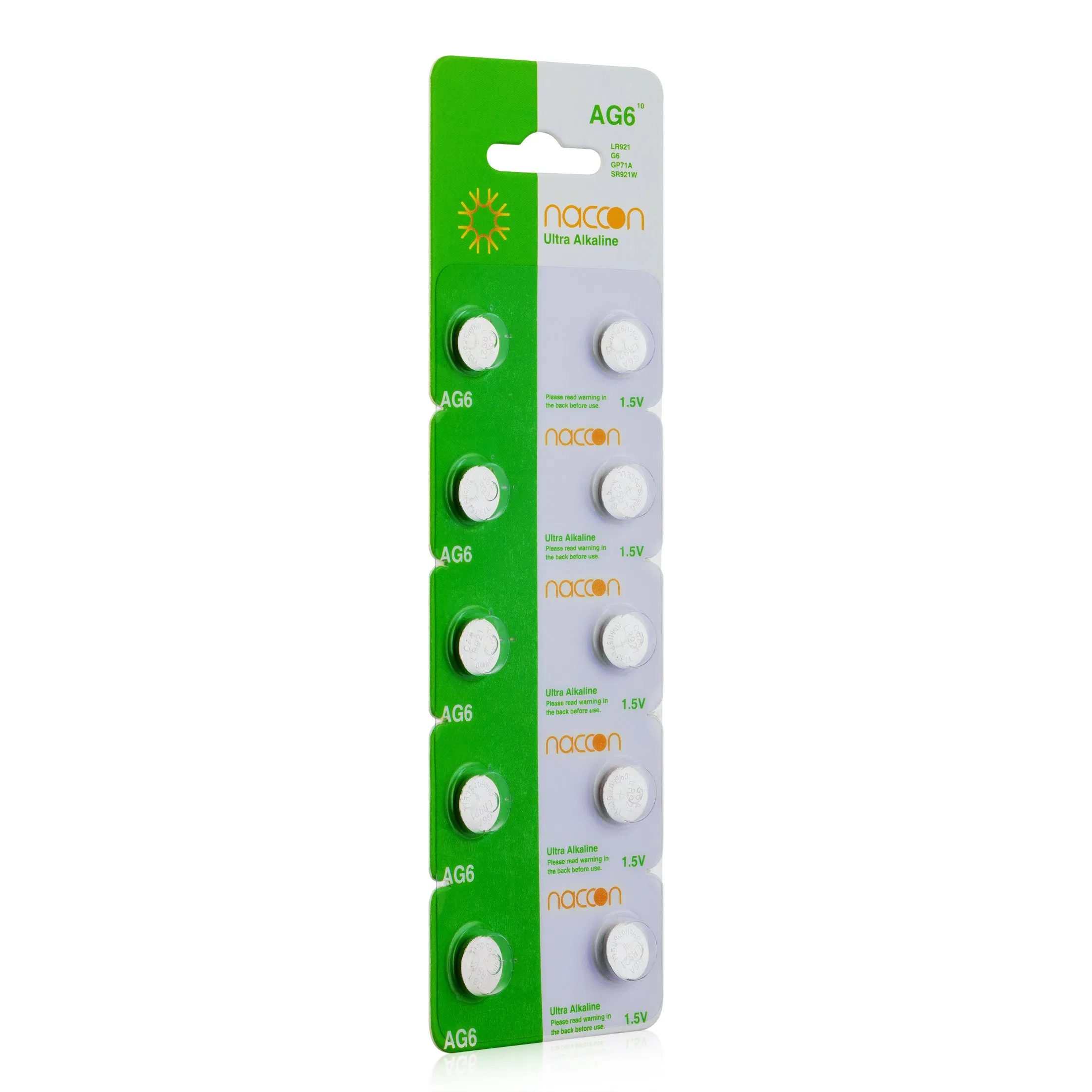 Manufacturer OEM Coin Battery AG6 Lr921 1.5V Button Cell Battery Watch Battery Non-Rechargeable Battery