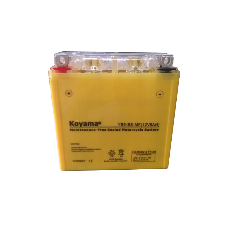 12V9ah Popular Model High Performance-Maintenance Free-AGM Motorcycle Battery