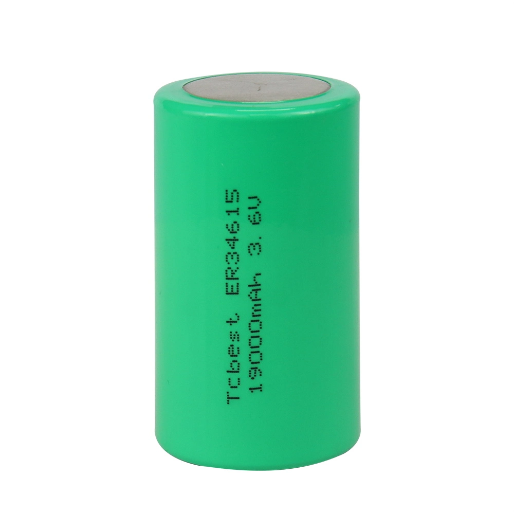 High Quality Er34615 D Size 3.6V 19000mAh Non Rechargeable Battery Li-ion Lisocl2 Cylindrical Primary Battery with CE/MSDS
