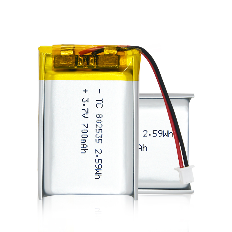 Customized OEM 1800mAh 1200mAh 850mAh 700mAh Rechargeable 802535 Li Ion Li-ion Lithium Polymer 3.7V 2200mAh Lipo Battery