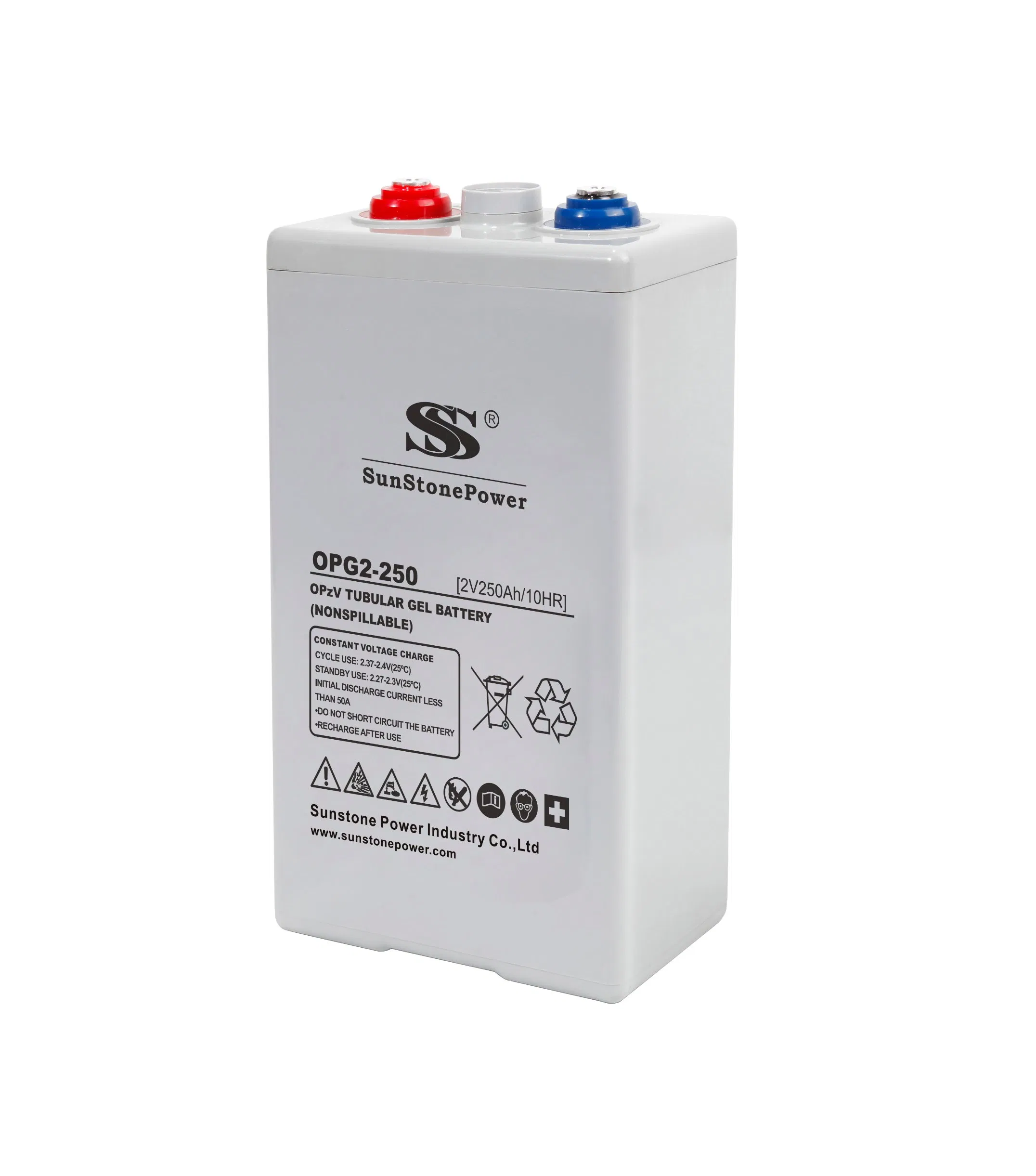 Opzv Battery 2V 250ah Tubular Gel Deep Cycle Lead Acid Solar Battery