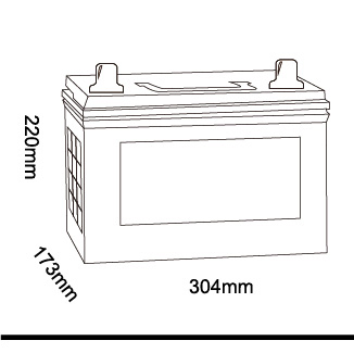 Low Temperature Start 105D31R 90Ah Hybrid Car Battery Cell Manufacture For Ships That Need Strong Starting