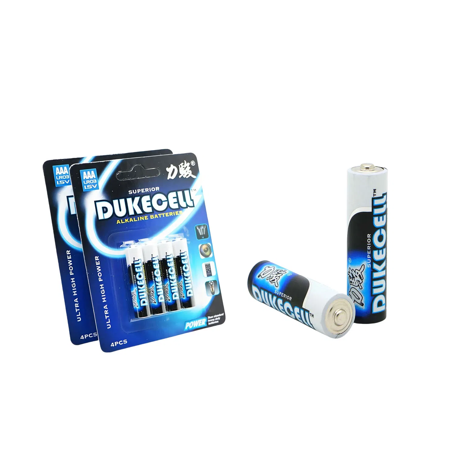 Dukecell Lr6 1.5V Dry Cell Power Flash Pilha AA Torch AAA Alkaline Battery for Toys