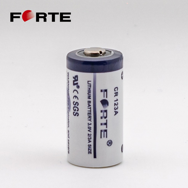 3.0V Non-Rechargeable Primary Lithium Battery Disposable Cylindrical Battery Cr123A for Security