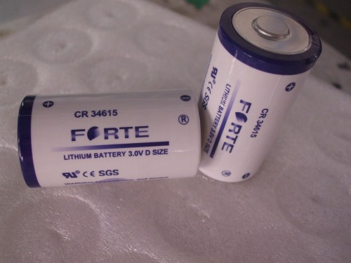 3.0V 12ah D Size Non-Rechargeable Primary Lithium Battery Disposable Cylindrical Battery Cr34615 for Meter