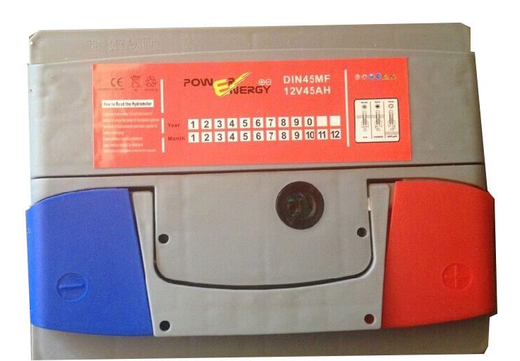 DIN45mf 12V45ah Maintenance Free Lead Acid Storage Battery Car Battery