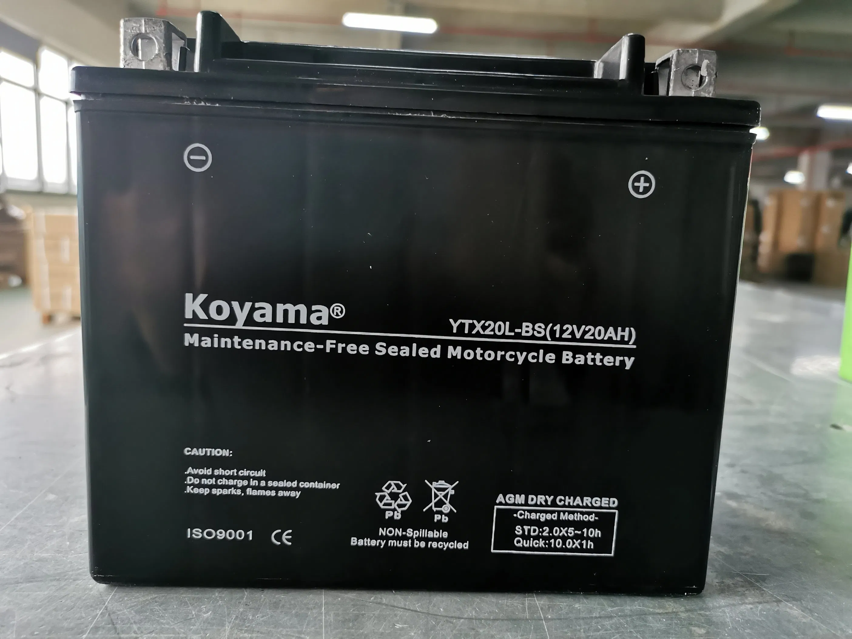 Reliable Ytx20L-BS 12V AGM Motorcycle Battery for All Bikes
