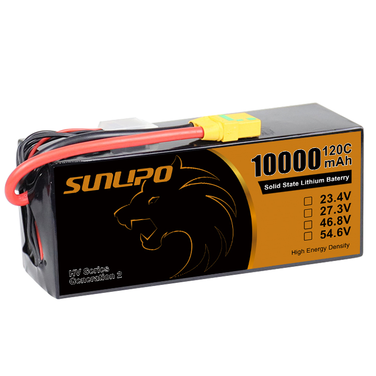 300wh/Kg Solid State Battery 66000mAh 44000mAh 22000mAh 12s 15c 25c Drone Battery Lipo Pack Well-Performance in Low Temperature