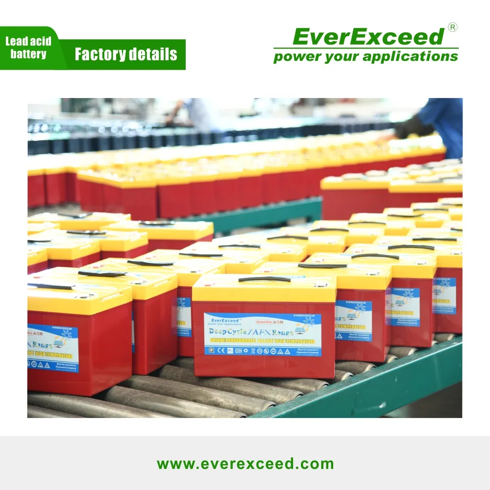 12V Solar Battery Rechargeable Battery Deep Cycle High Temperature Gel Battery