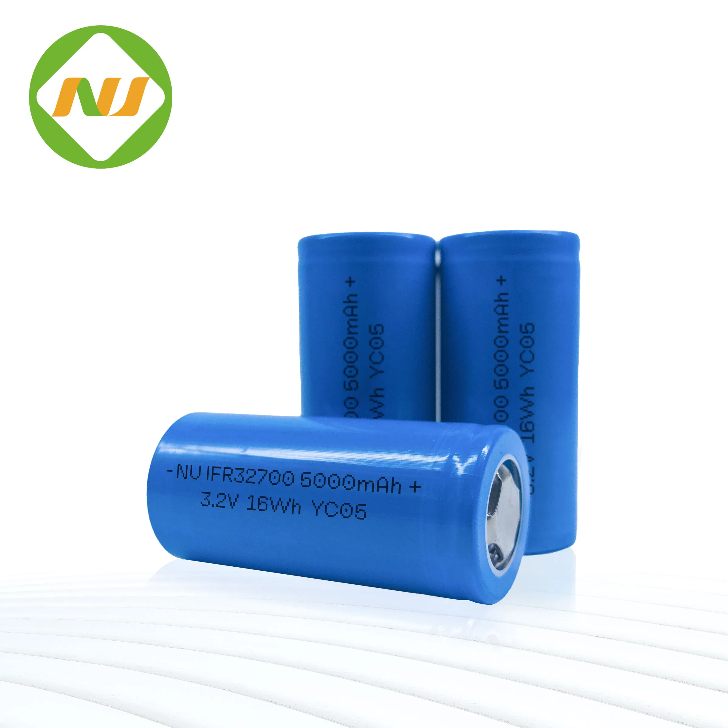 Long Cycle Life LiFePO4 3.2V 5000mAh 32700 Rechargeable Cylindrical Battery Cell