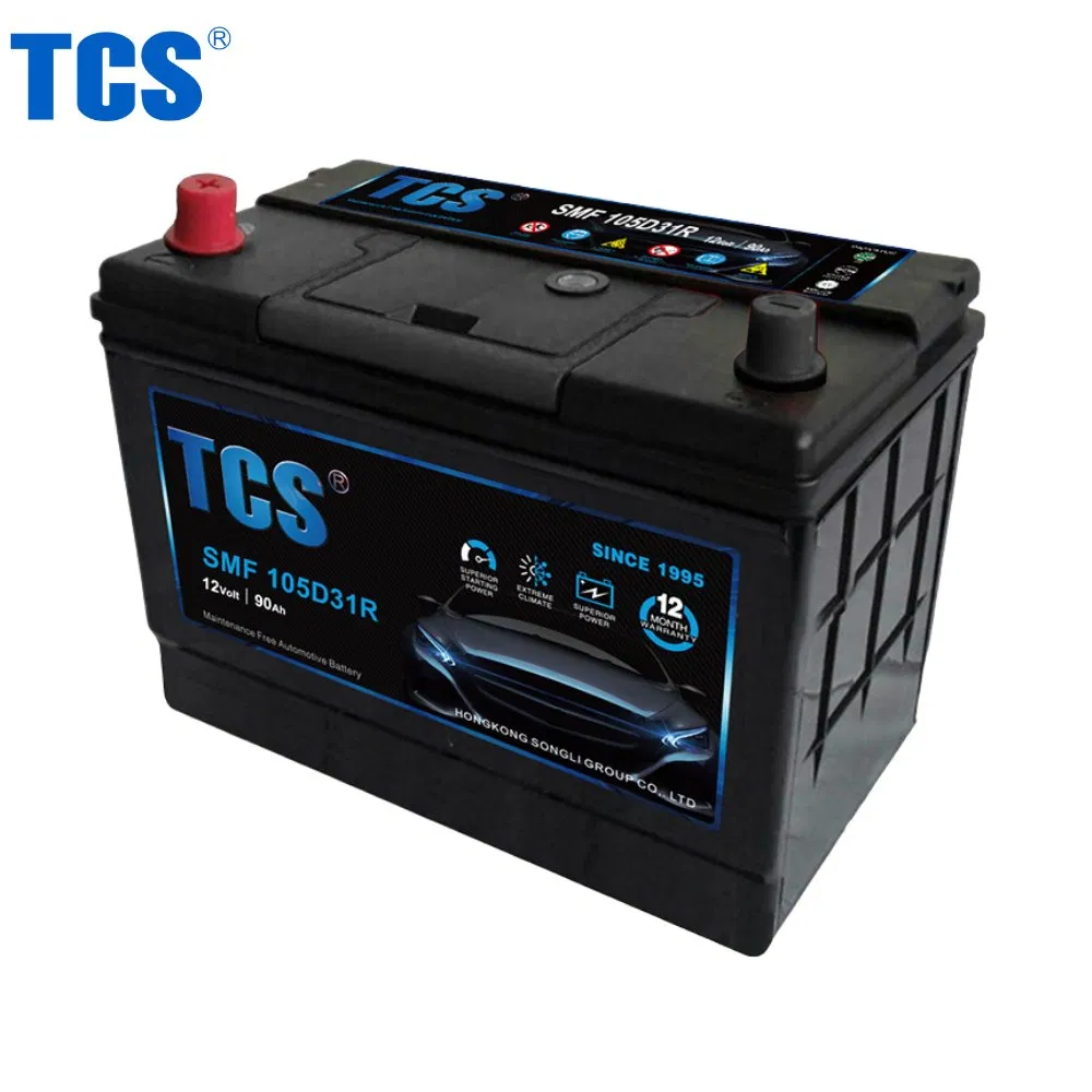 High Temperature Resistant 105D31R 90Ah Car Battery Japan For Excavators