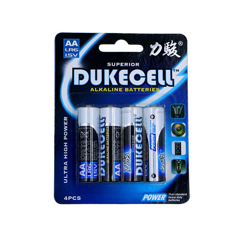 1.5V 380mins AA Am3 Lr6 Super Alkaline Batteries Dry Cell Battery Heavy Duty High Power for electronic equipment