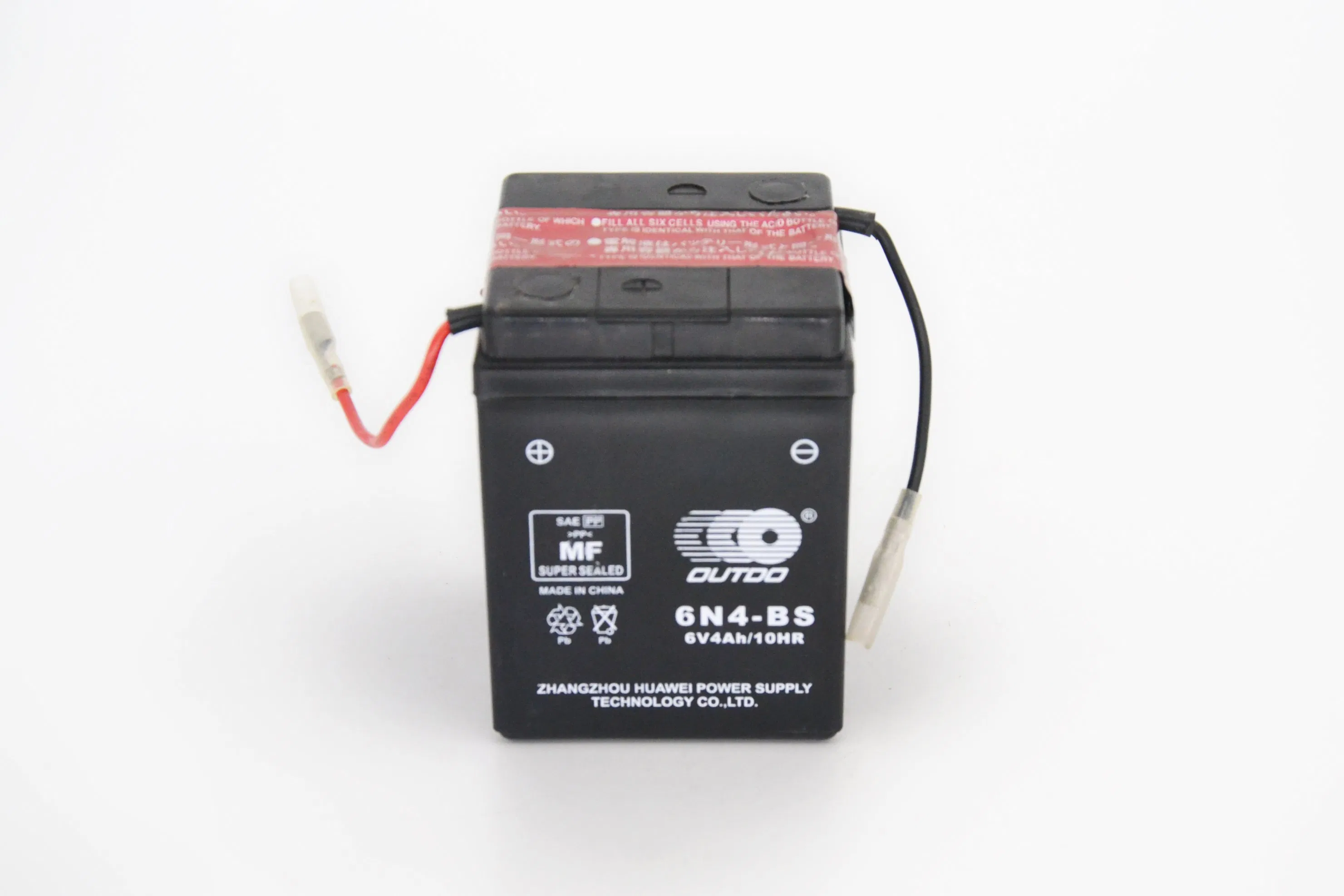 6V4ah Outdo Dry Charged Mf Maintenance Free Lead Acid Motorcycle Battery