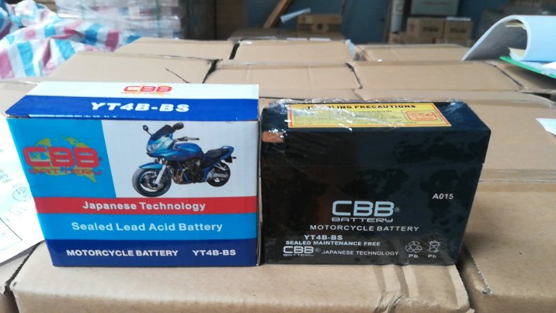12V 2.5ah Yt4b-BS AGM Battery Maintenance-Free Motorcycle Battery