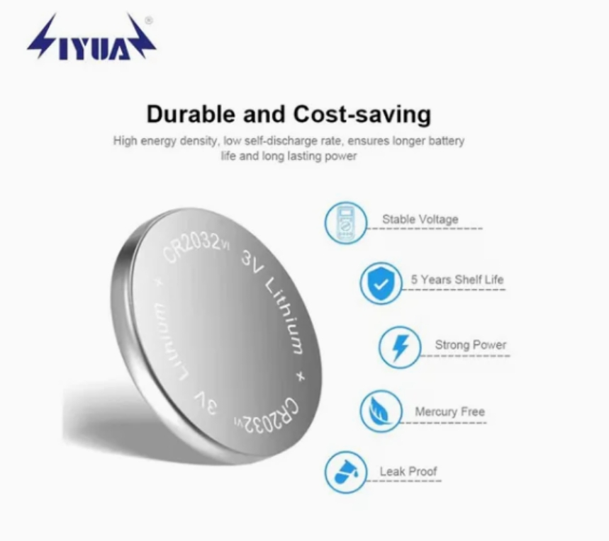Great Quality Cr2430 Coin Cell Battery Non Rechargeable with Wire and Connector