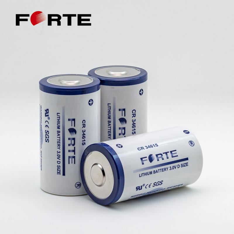 3.0V 12ah D Size Non-Rechargeable Primary Lithium Battery Disposable Cylindrical Battery Cr34615 for Meter