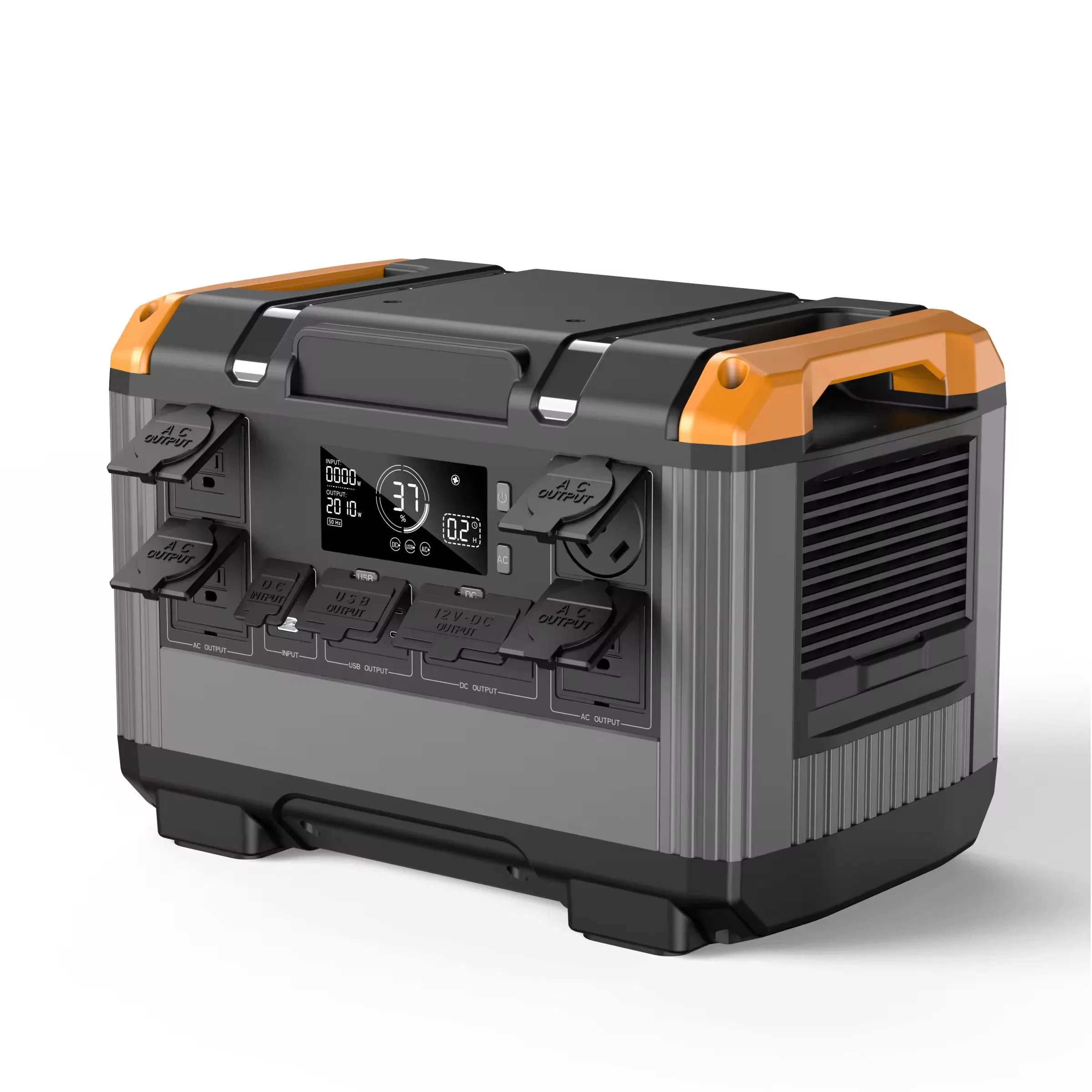 Outdoor Indoor Emergency Energy Storage Power Battery 2400W Portable Solar Generator Outdoor Camping Emergency Power