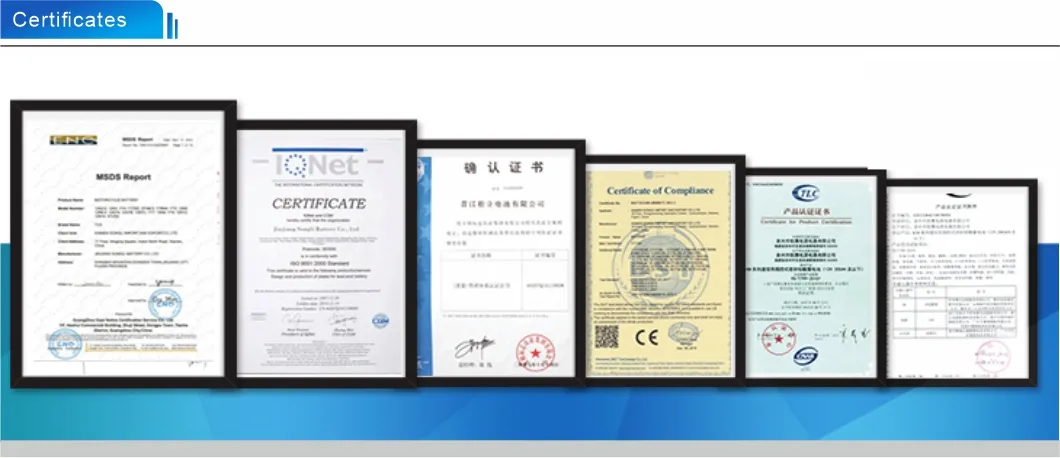 Certifications